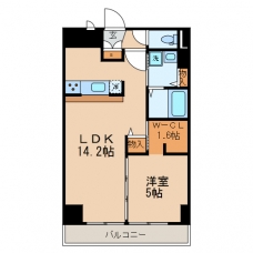 第一スカイハイツ足立の間取り図