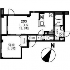 シェモア西の間取り図