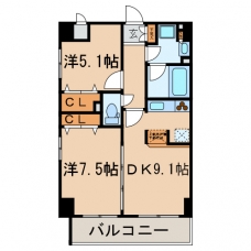エスポワール江戸川の間取り図
