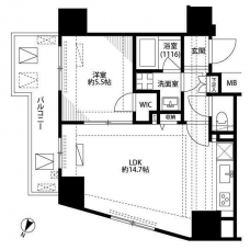 プレール・ドゥーク東京イーストＶの間取り図
