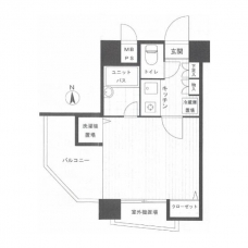 フェニックス北新宿エルミタージュの間取り図