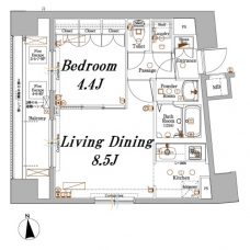 アクサス文京関口の間取り図