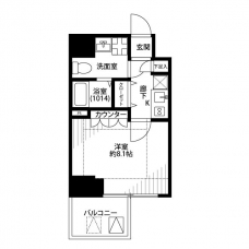 プレール・ドゥーク東京イーストＶの間取り図