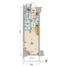 スカイコートパレス明大前の間取り図