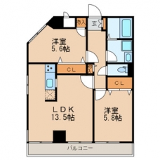 第一スカイハイツ足立の間取り図