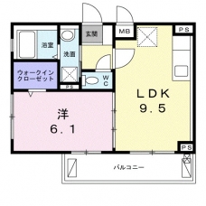 ウエスト　シックスの間取り図