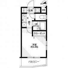 プレール・ドゥーク西新宿の間取り図