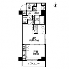 プレール・ドゥーク錦糸町Vの間取り図