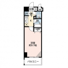 プレール・ドゥーク御徒町の間取り図