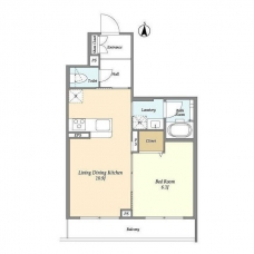 リブラ北千住の間取り図
