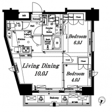 アクサス初台の間取り図