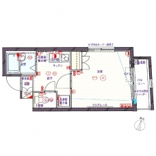 クレイシア北新宿の間取り図