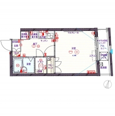 クレイシア北新宿の間取り図