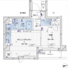 メインステージ府中中河原駅前の間取り図