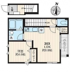 ポラリス中村橋の間取り図