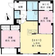 リビエール水神の間取り図