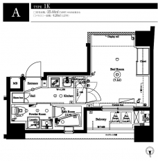 アークマーク八丁堀アジールコートの間取り図