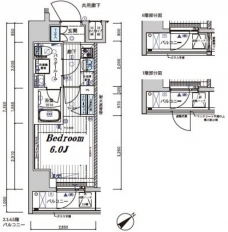 メインステージ不動前IIの間取り図