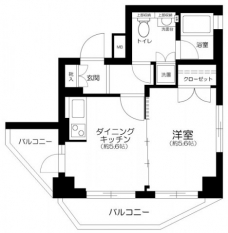 エスコートノヴェル用賀の間取り図
