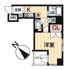 シンシア代田橋の間取り図