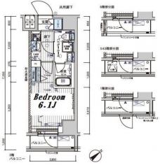 メインステージ不動前IIの間取り図