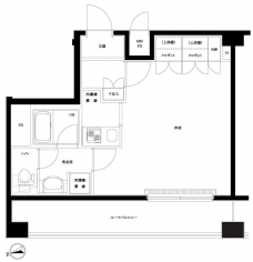 ルーブル浜田山の間取り図