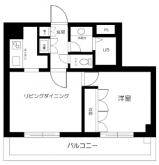 ザ・ハウス中野坂上の間取り図