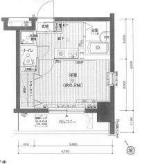 メインステージ門前仲町の間取り図
