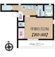 板橋区富士見町マンションの間取り図