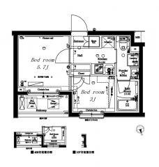 アークマーク大森町の間取り図