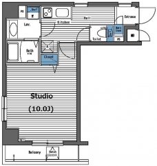 ガラ・グランディ西新宿の間取り図