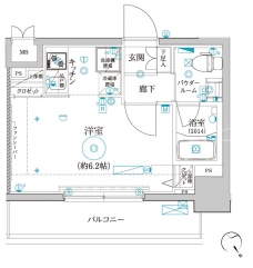 クレイシア品川戸越の間取り図