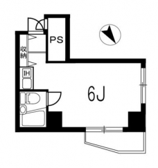スカイコート後楽園第2の間取り図
