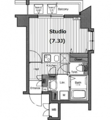 ガラ・グランディ西新宿の間取り図