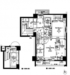 アークマーク梅屋敷アジールコートの間取り図