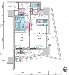 GENOVIA新宿御苑green veilの間取り図