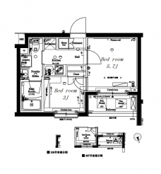 アークマーク大森町の間取り図