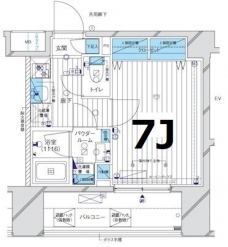 メインステージ目黒IIIの間取り図