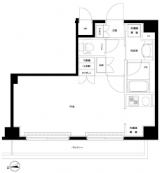 ルーブル浜田山の間取り図