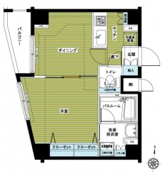 トーシンフェニックス落合駅前の間取り図