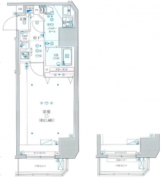 GENOVIA渋谷笹塚skygardenの間取り図