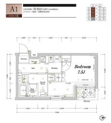 アクサスガレリアレジデンス東高円寺の間取り図