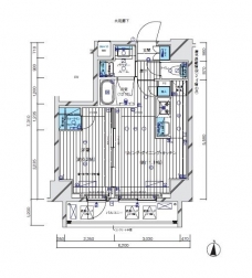 メインステージ三ノ輪EASTの間取り図