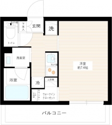 ＡＲＣＯＢＡＬＥＮＯ ＩＴＡＢＡＳＨＩＳＡＫＵＲＡＧＡＷＡの間取り図