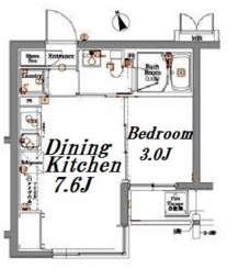 アクサス等々力の間取り図