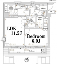 アクサス品川レジデンスの間取り図