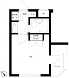 ルーブル西新宿の間取り図
