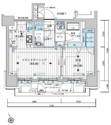 メインステージ若松河田の間取り図