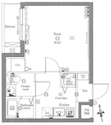 クレイシア西早稲田の間取り図