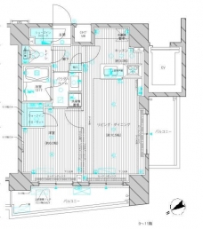 メインステージ八幡山の間取り図